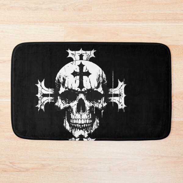 Item preview, Dark Art Skull Head With Cross Sign Bone Tattoo Grunge Vintage designed and sold by MORSPECTIVE.