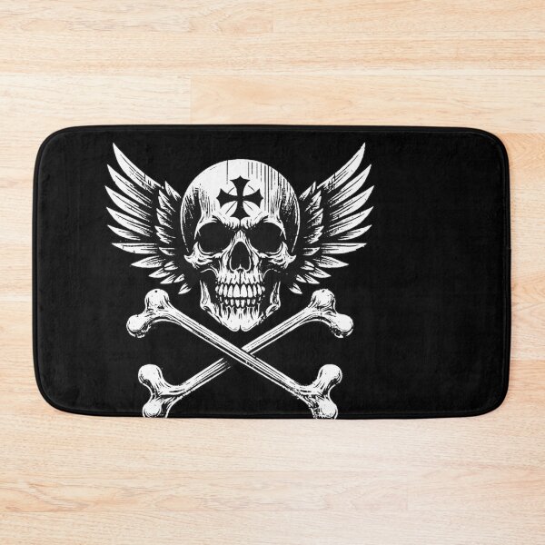 Item preview, Dark Art Skull Head With Cross Sign Bone Tattoo Grunge Vintage designed and sold by MORSPECTIVE.