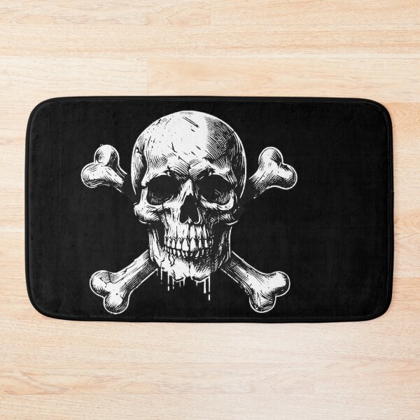Item preview, Dark Art Skull Head With Cross Sign Bone Tattoo Grunge Vintage designed and sold by MORSPECTIVE.