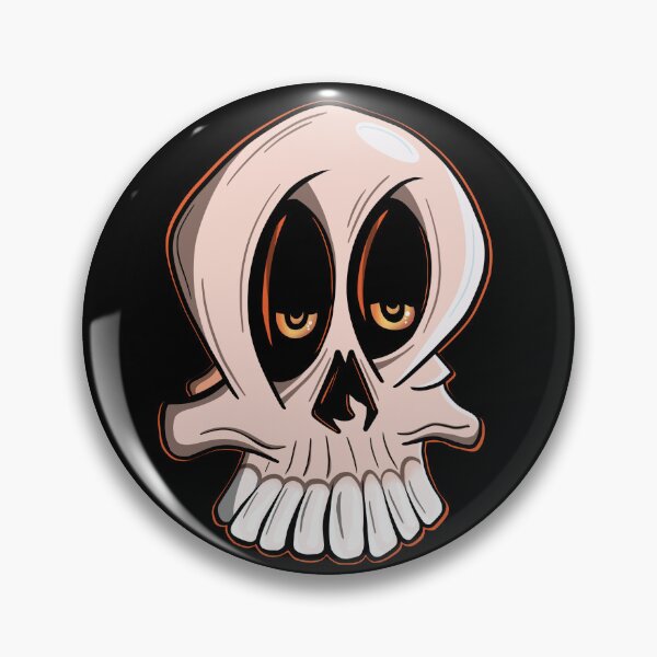 Item preview, Cartoon Skull with orange glow designed and sold by DaveDanchuk.