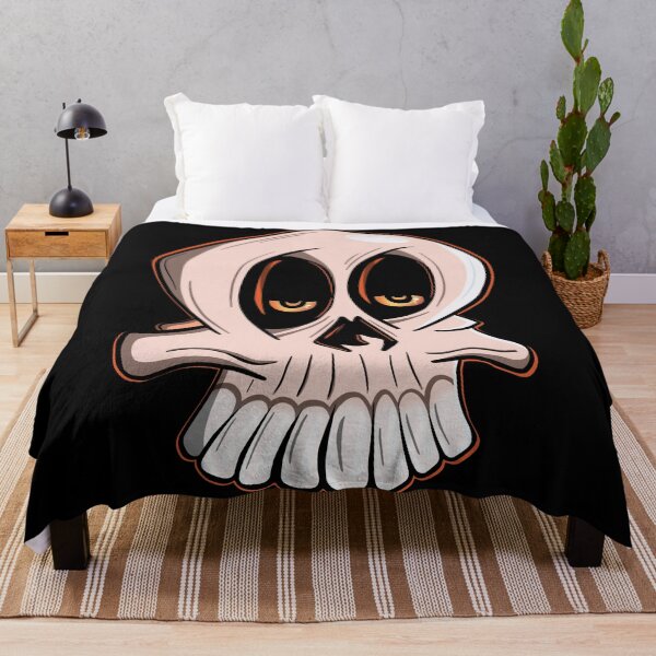 Item preview, Cartoon Skull with orange glow designed and sold by DaveDanchuk.