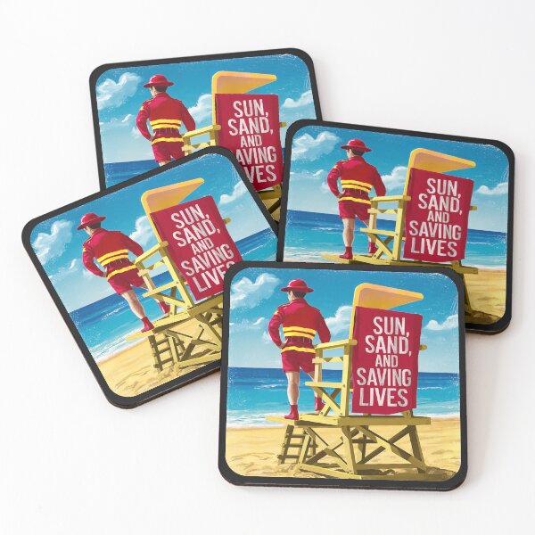Item preview, ''Sun, Sand and Saving lives'' Vintage Swimming Couch Lifeguard T-Shirt designed and sold by Witty Shirts.