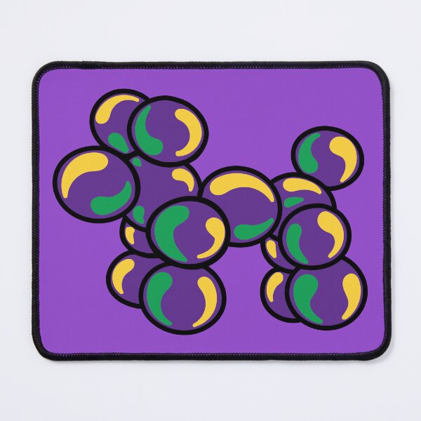 Item preview, Mardi Gras Bead Dog designed and sold by BuyingMischief.