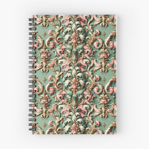Item preview, Matte Green & Pink Rococo designed and sold by DesignsByPrnces.