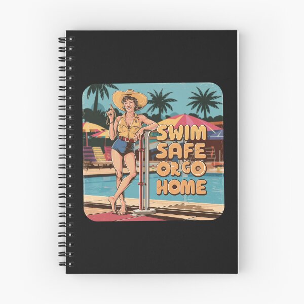 Item preview, ''Swim Safe or Go Home'' Funny Swim Couch Lifeguard T-Shirt designed and sold by Witty Shirts.