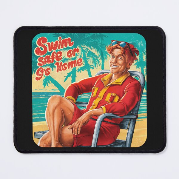 Item preview, ''Swim Safe or Go Home'' Funny Swim Couch Lifeguard T-Shirt designed and sold by Witty Shirts.