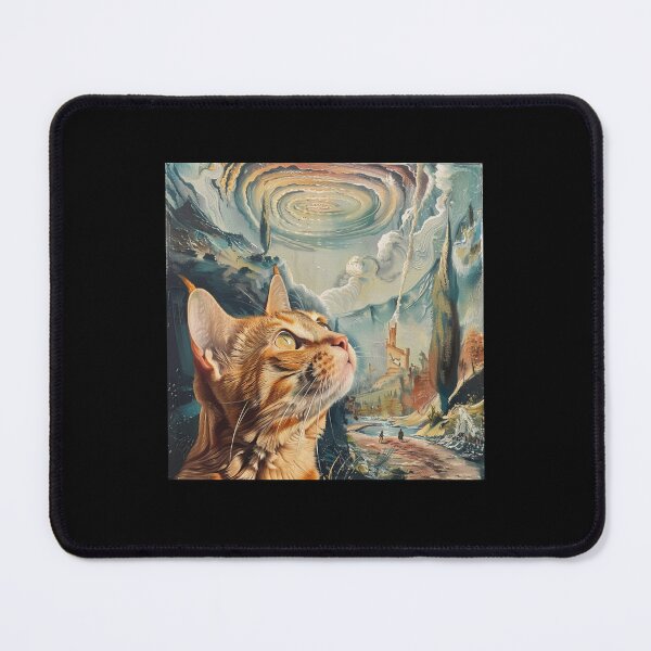 Item preview, Enigmatic Cat in a Dreamlike World designed and sold by Teeverva Studio.