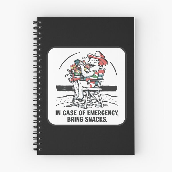 Item preview, ''In Case of Emergency, Bring Snacks'' Funny Swim Couch Lifeguard T-Shirt designed and sold by Witty Shirts.