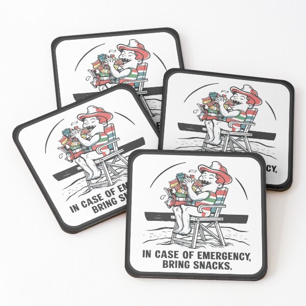 Item preview, ''In Case of Emergency, Bring Snacks'' Funny Swim Couch Lifeguard T-Shirt designed and sold by Witty Shirts.