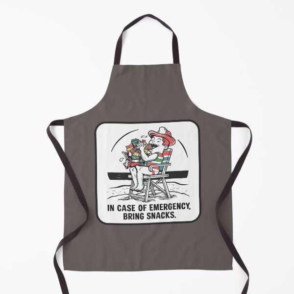 Item preview, ''In Case of Emergency, Bring Snacks'' Funny Swim Couch Lifeguard T-Shirt designed and sold by Witty Shirts.