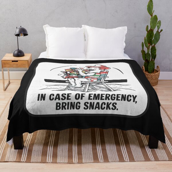 Item preview, ''In Case of Emergency, Bring Snacks'' Funny Swim Couch Lifeguard T-Shirt designed and sold by Witty Shirts.