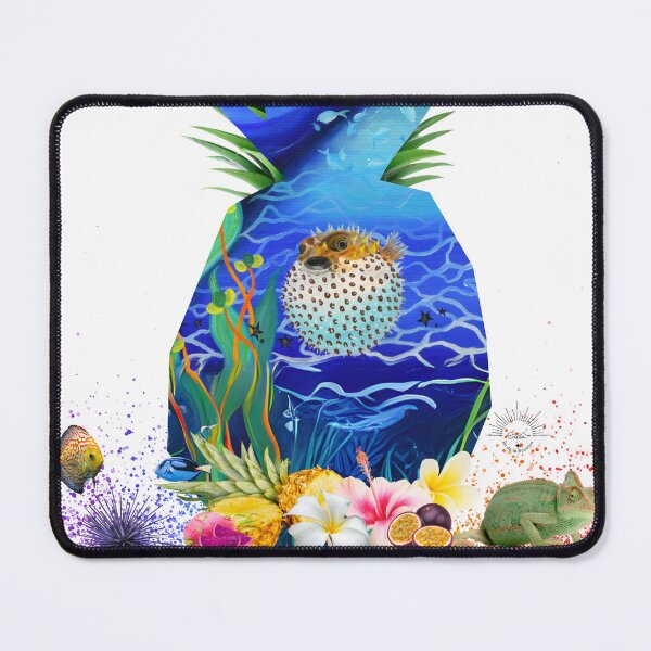 Item preview, Tropical vibes, puffer fish designed and sold by GabiVitryArt.