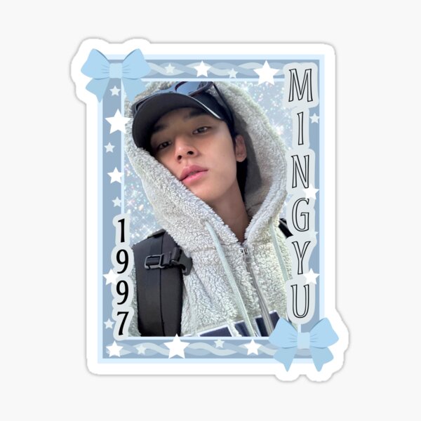 Mingyu SVT Toploader bows ribbons stars Sticker
