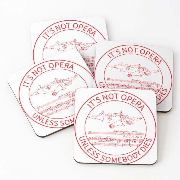 Item preview, It’s Not Opera 2 red writing in circle designed and sold by ClaireBillson.