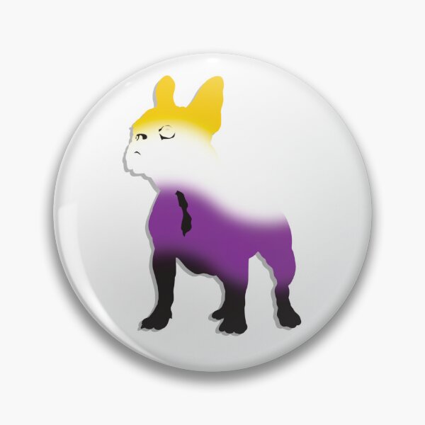 Item preview, Pride Frenchie - Non Binary designed and sold by PastelMushroom.