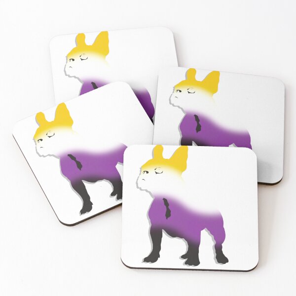 Item preview, Pride Frenchie - Non Binary designed and sold by PastelMushroom.