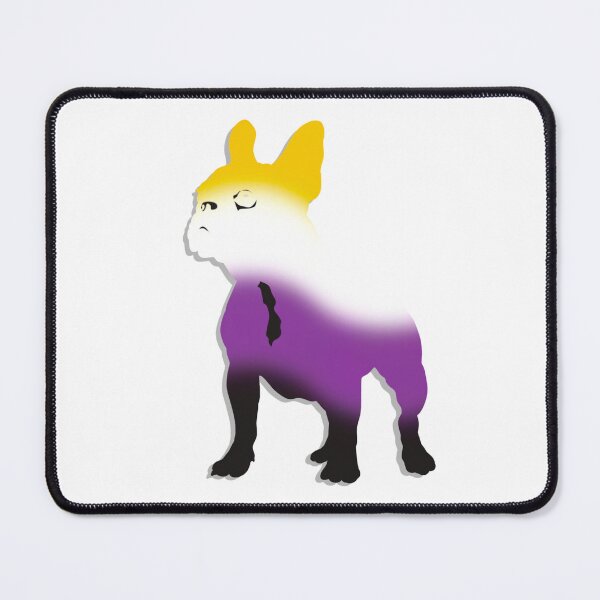 Item preview, Pride Frenchie - Non Binary designed and sold by PastelMushroom.