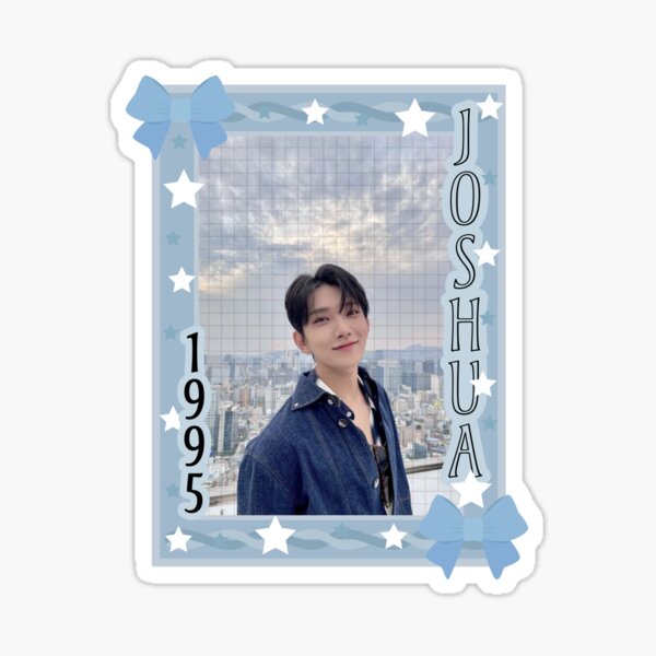 Joshua SVT Toploader bows ribbons stars Sticker