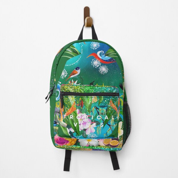 Item preview, Tropical vibes, imaginary tropical landscape designed and sold by GabiVitryArt.