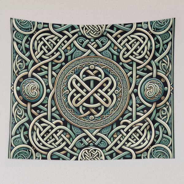 Item preview, Celtic Knot Pattern Print designed and sold by PinUpPizzazz.