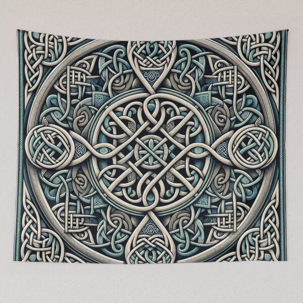 Item preview, Celtic Knot Pattern Print designed and sold by PinUpPizzazz.