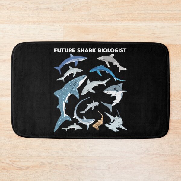 Item preview, Shark species Blue shark Whale shark Hammerhead shark Mako shark designed and sold by NicGrayGraphic.