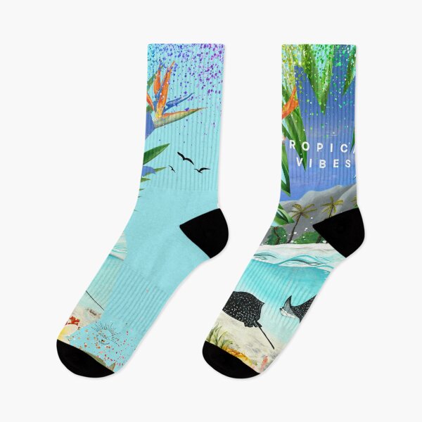 Item preview, Tropical vibes, rays in the lagoon designed and sold by GabiVitryArt.