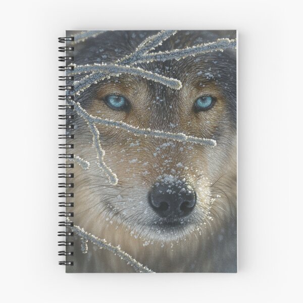 Item preview, Wolf Portrait "Fire in Ice" designed and sold by Collin Bogle.
