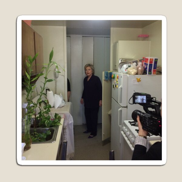 Item preview, Hillary Rodham Clinton in East Harlem (Kitchen) designed and sold by akxnksha04.
