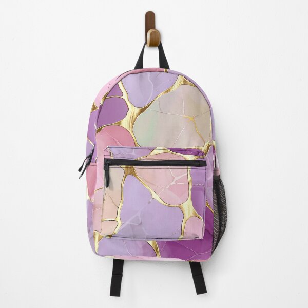 Item preview, Purple Pink Gold Abstract designed and sold by MedusaPrintArt.