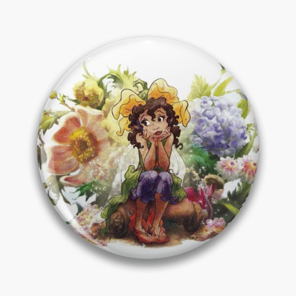 Item preview, Pixie Hollow brunette garden fairy in flowers designed and sold by Valanaa.