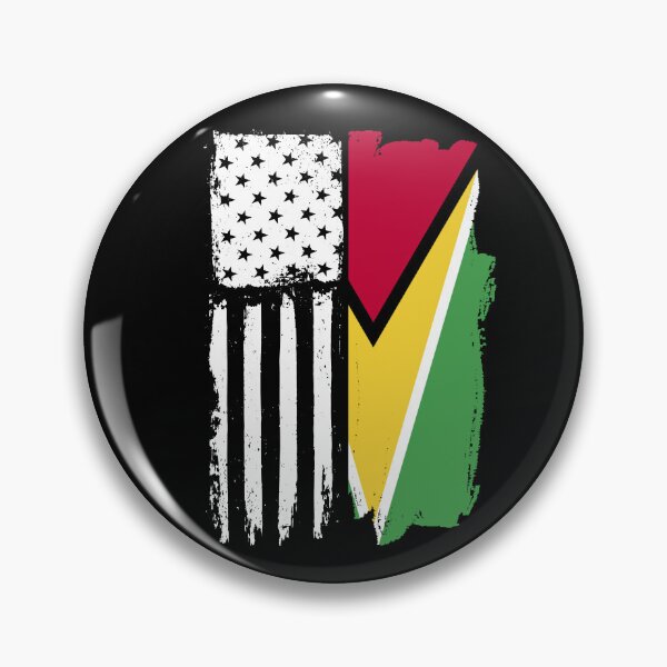 Item preview, Guyana American Flag Guyanese American Guyana Gear designed and sold by DynamicDesign.
