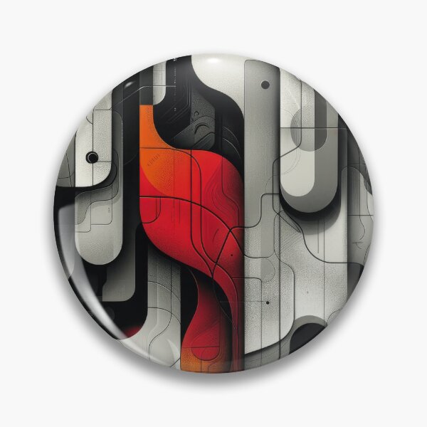 Item preview, Abstract Geometric Pattern in Red, Black, and White designed and sold by RGShirtWorks.