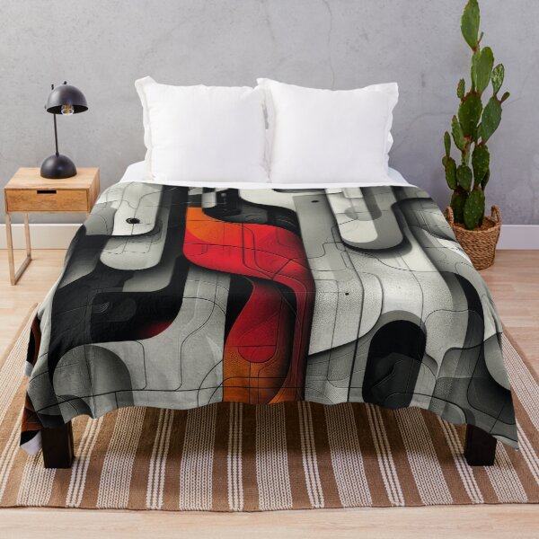 Item preview, Abstract Geometric Pattern in Red, Black, and White designed and sold by RGShirtWorks.