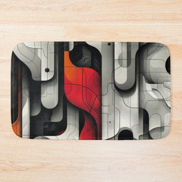 Item preview, Abstract Geometric Pattern in Red, Black, and White designed and sold by RGShirtWorks.