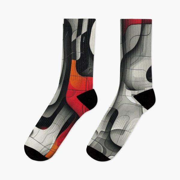 Item preview, Abstract Geometric Pattern in Red, Black, and White designed and sold by RGShirtWorks.
