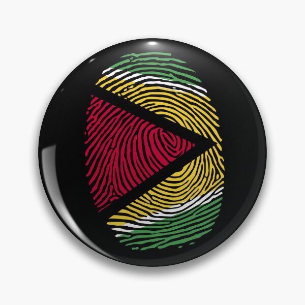 Item preview, Guyana Flag Fingerprint Proud Guyanese Roots Guyana Gear designed and sold by DynamicDesign.