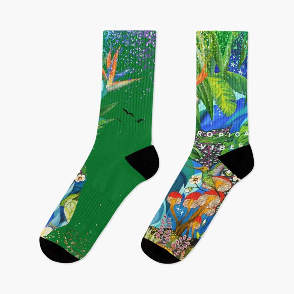 Item preview, Tropical vibes, hummingbird designed and sold by GabiVitryArt.