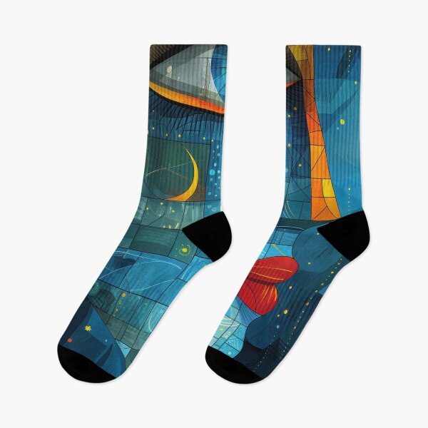 Item preview, Abstract Mosaic Portrait With Crescent Moon designed and sold by RGShirtWorks.