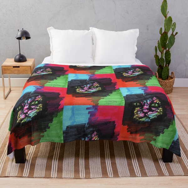 Item preview, Scary cat abstract artwork designed and sold by DipakSonarArt.