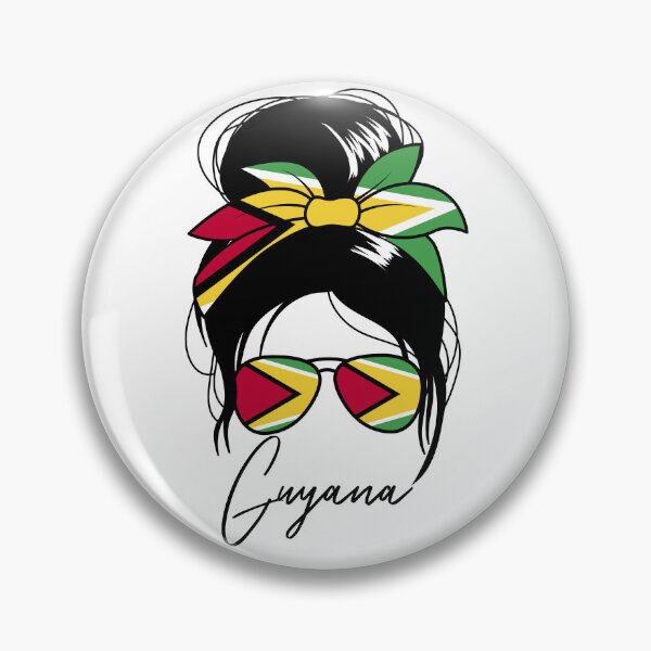 Item preview, Guyana Messy Bun Proud Guyanese Women's Guyana Gear designed and sold by DynamicDesign.