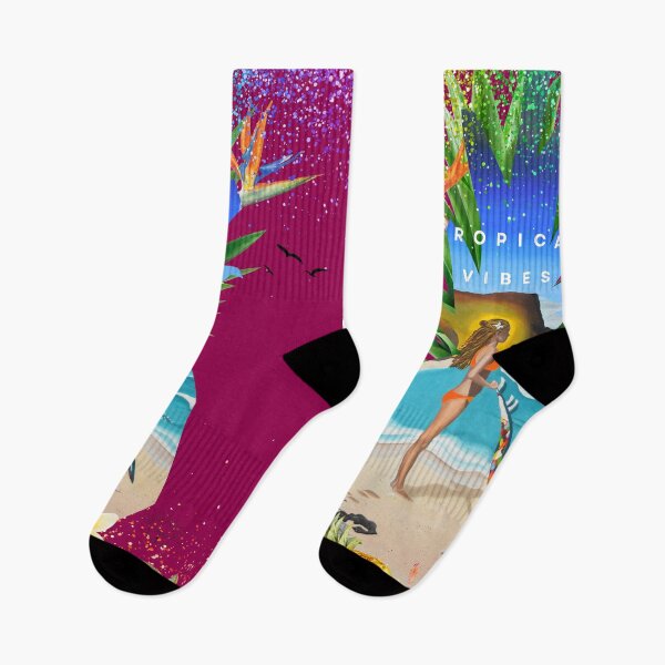 Item preview, Tropical vibes, island surfer designed and sold by GabiVitryArt.