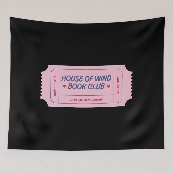 Item preview, 396 House Of Wind Book Club Ticket - Pink And Blue	 designed and sold by KaiMartinsDias.
