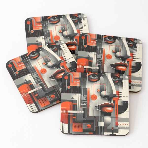 Item preview, Abstract Portrait With Geometric Shapes designed and sold by RGShirtWorks.