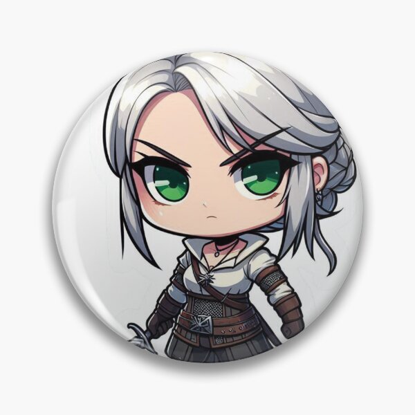 Artikelvorschau, Ciri aus dem Hexer-Chibi-Aufkleber entworfen und verkauft von joaomonteiroART.
