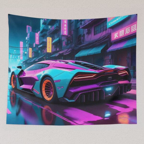 Aperçu de l'œuvre Hypervoiture cyberpunk créée et vendue par papi1998.