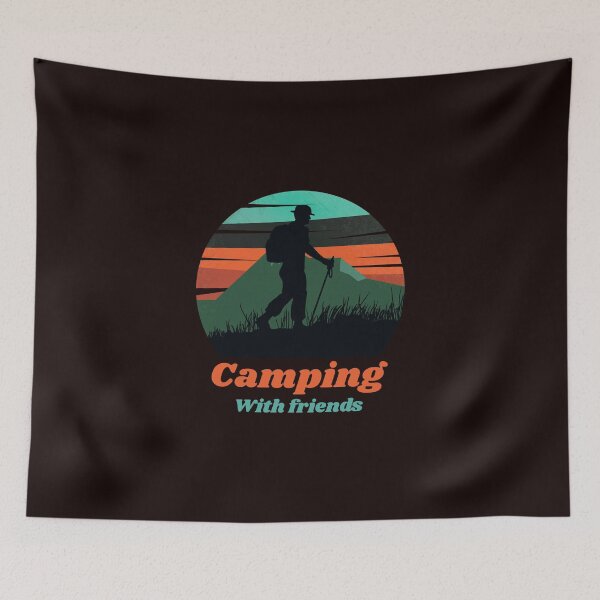 Item preview, Camping with friend camping designed and sold by JDLT-Clothing.
