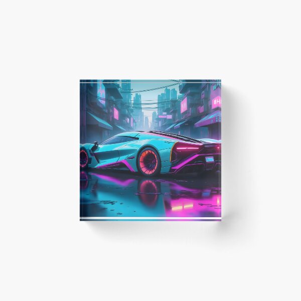 Aperçu de l'œuvre Hypervoiture cyberpunk créée et vendue par papi1998.