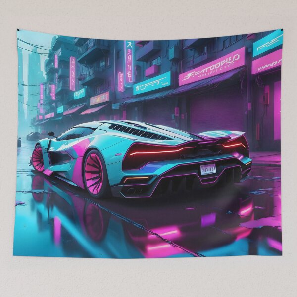 Aperçu de l'œuvre Hypervoiture cyberpunk créée et vendue par papi1998.