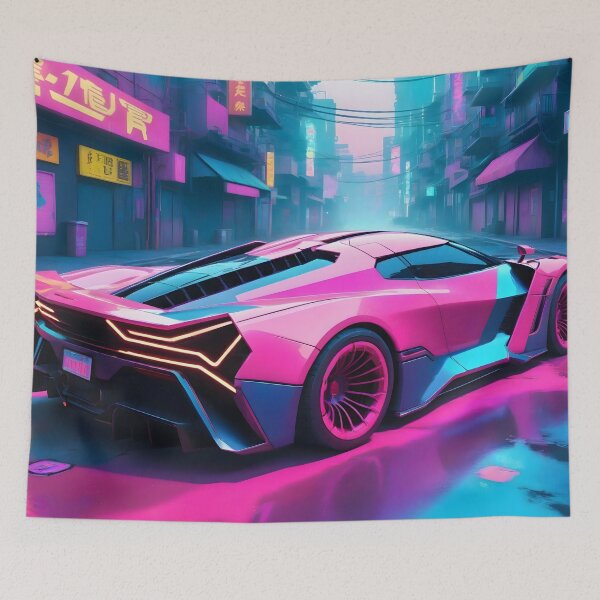 Aperçu de l'œuvre Hypervoiture cyberpunk créée et vendue par papi1998.